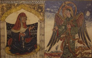 Annunciation in Al-Biruni's al-Athar al-Baqiya  (Ilkhanid 707/1307)